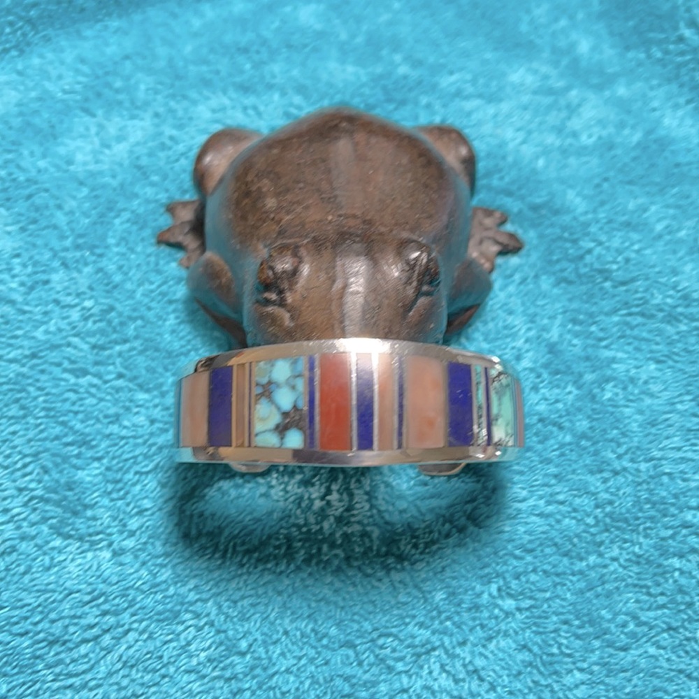 One of a kind Tom David-Navajo-sterling cuff